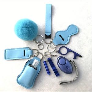 blue keychain